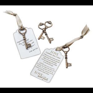 Lillian Rose 24 Bronze Christian Guest Signing Key Tags